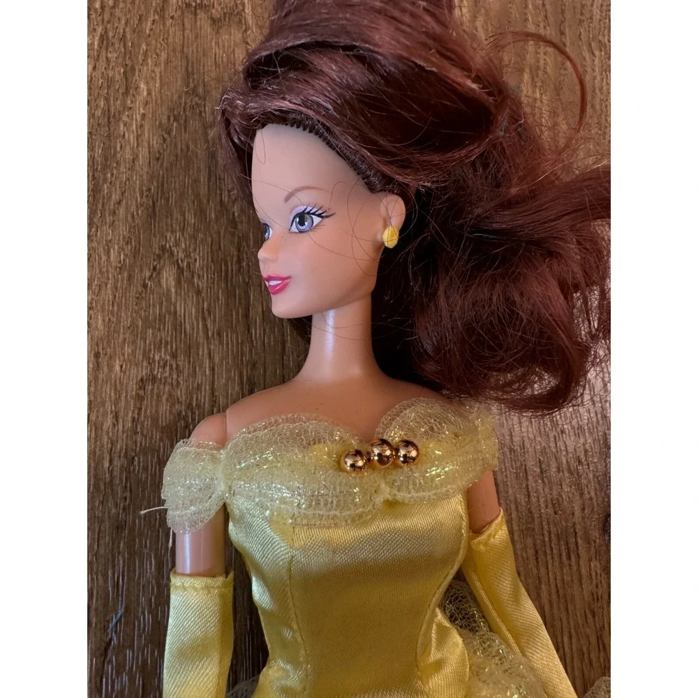 Vtg Disney Store‎ Princess Belle Beauty Beast Classic Doll Yellow Dress Retired